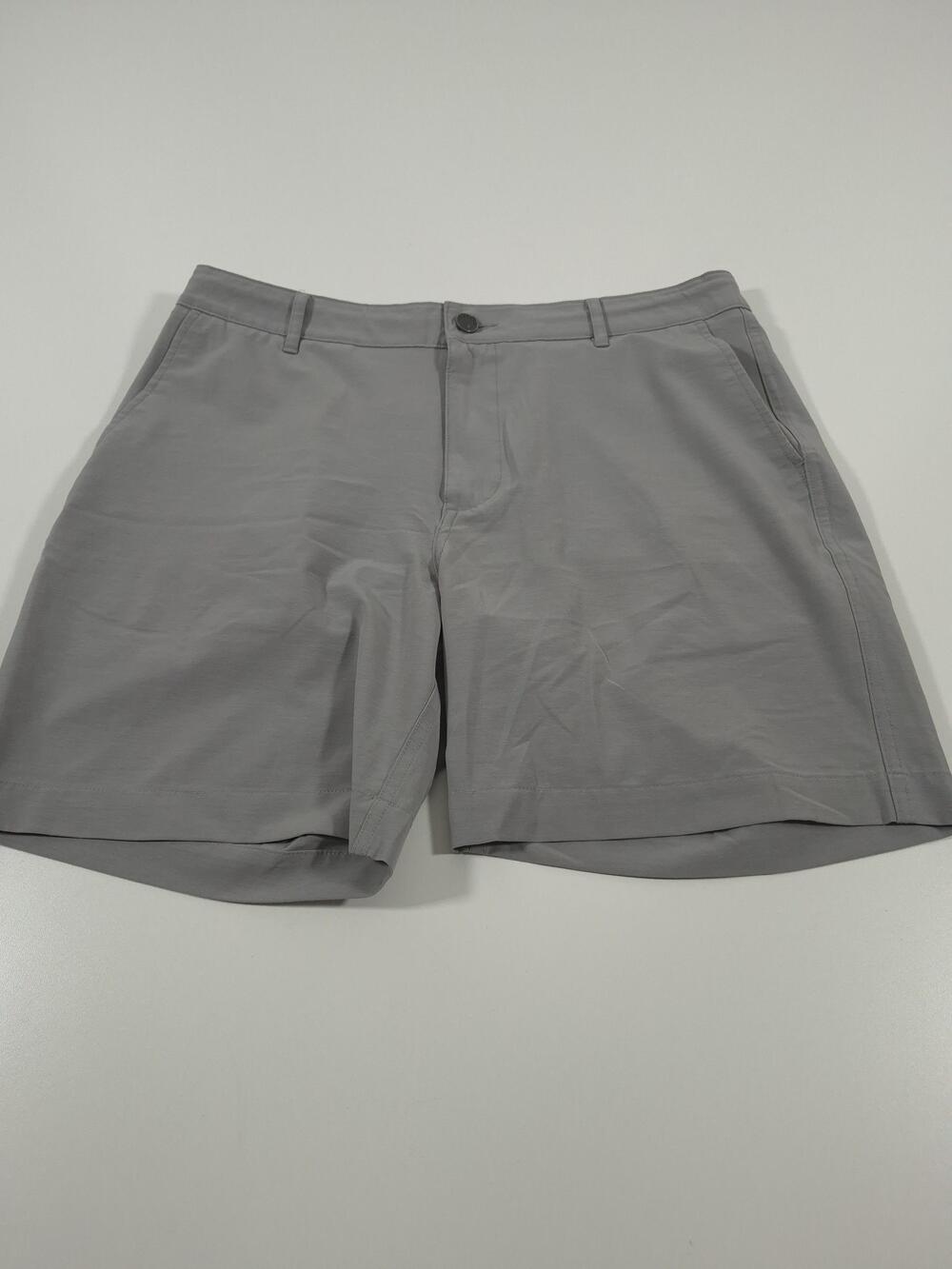 Faherty All Day Shorts Mens 32 Gray Chino 7" Inseam Stretch Lightweight Casual